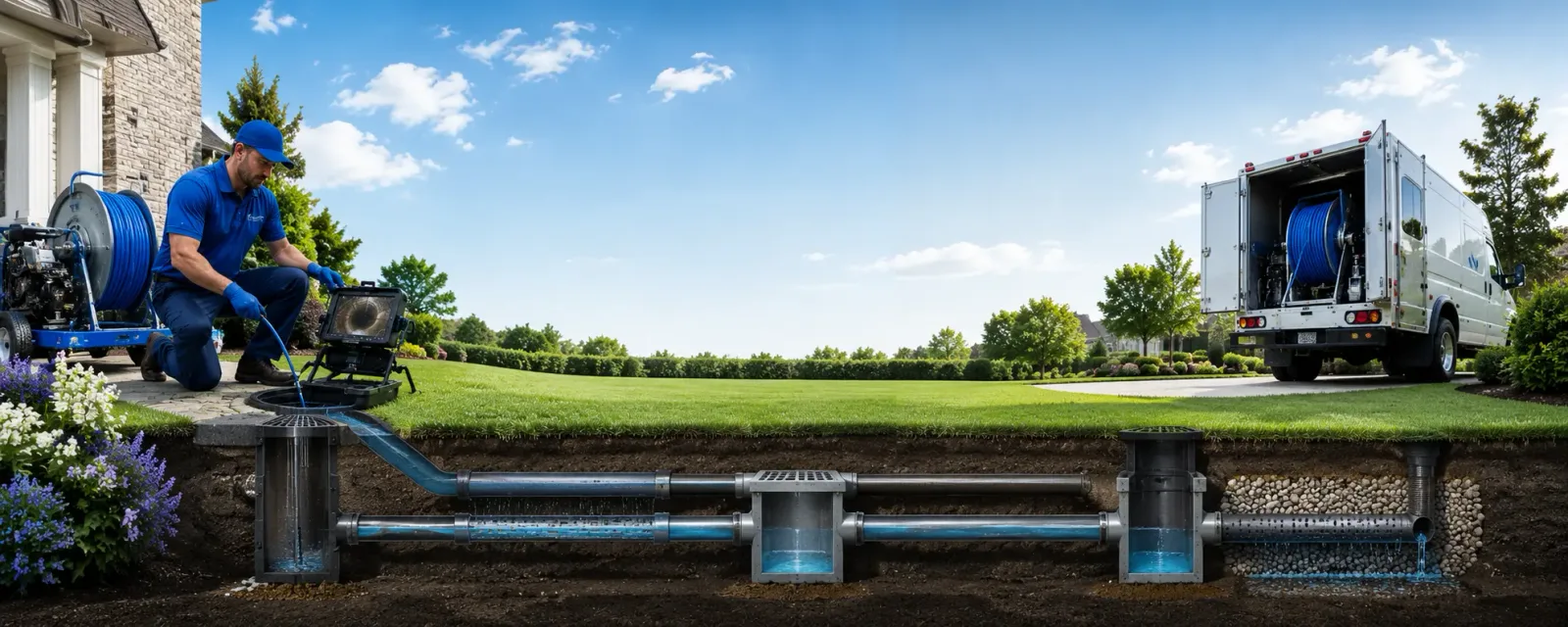 Outdoor drain cleaning information for Hill, NH